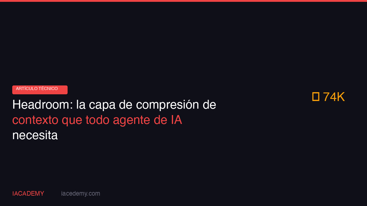 Headroom: compresión de contexto para agentes de IA que reduce tokens sin perder información crítica