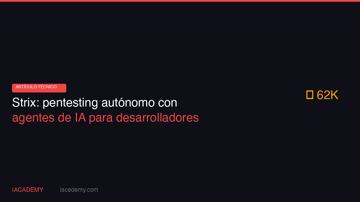 Strix: pentesting autónomo con agentes de IA para desarrolladores